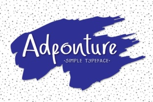 Adfonture: A Sweet, Readable Handwritten Font for Editorial Design