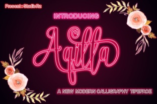 Aqilla: A Modern Calligraphy Font for Business