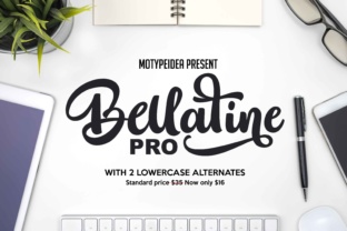 Bellatine: A Bold Handwritten Font for Web Design