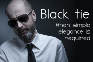 Black Tie Font for Creative Makers