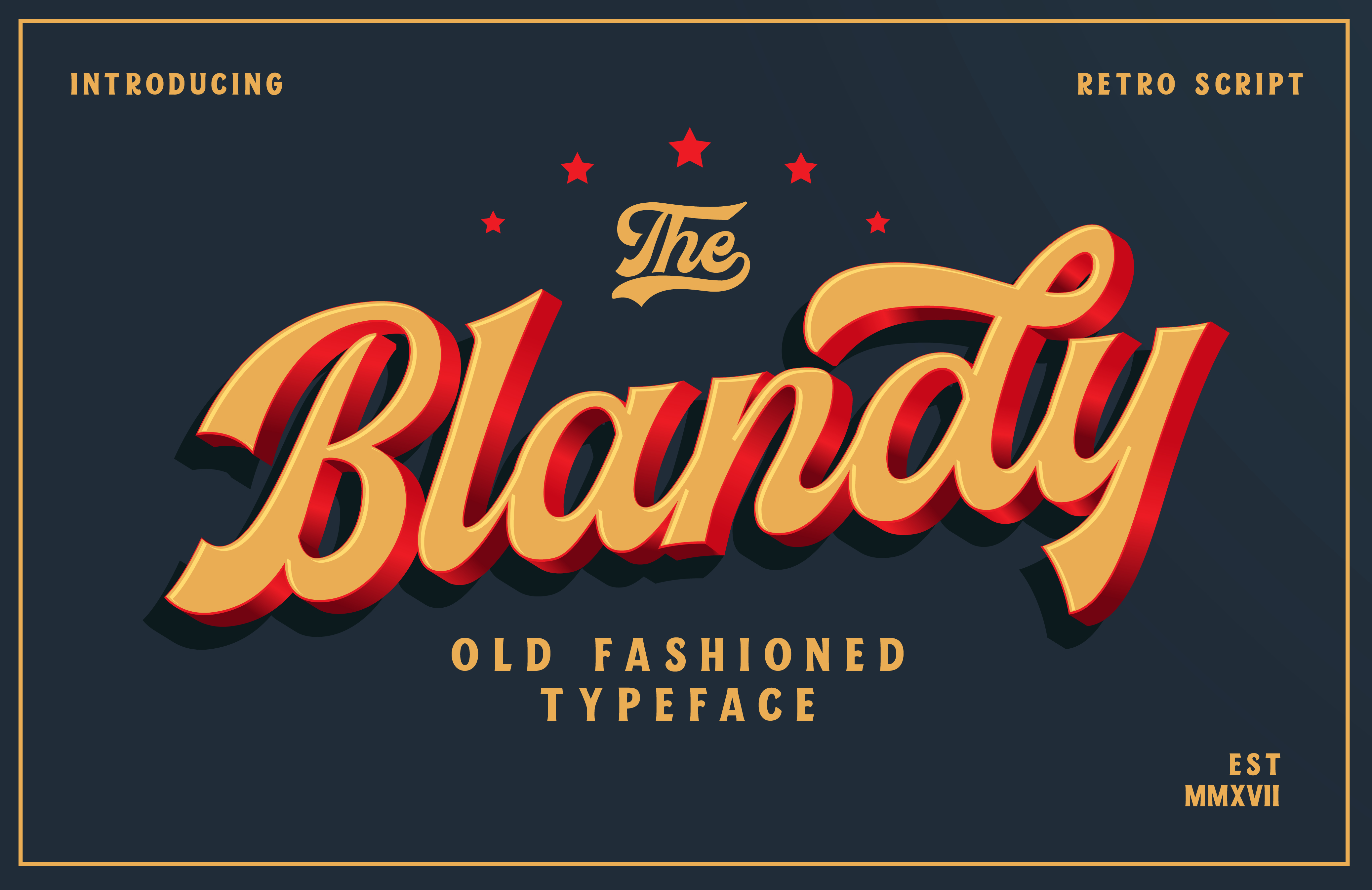 Blandy Font: Bold & Versatile for Craft Creators