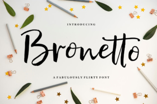 Bronetto: A Modern Script Font