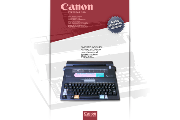 Canon TypeStar 210 Review: A Script Handwritten Font