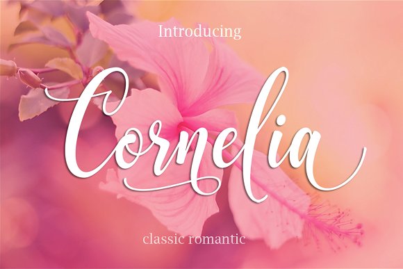 Cornelia: A Script Font for Elegant Design