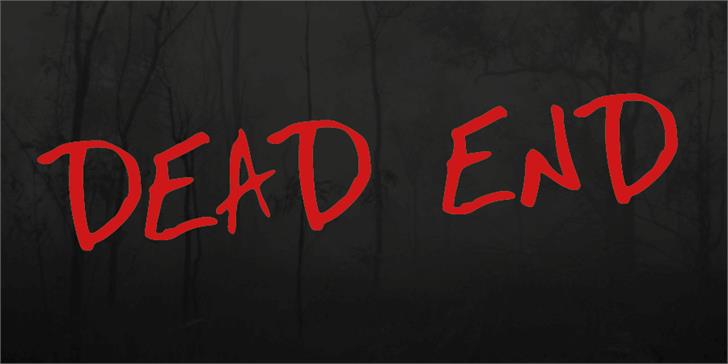 Dead End Font: A Bold, Handwritten Typeface for Memorable Branding