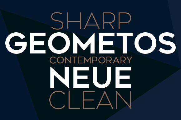 Geometos Neue: A Bold Sans Serif for Editorial Design