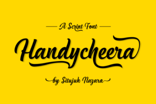 Handycheera: A Script Handwritten Font That Elevates Brand Voice