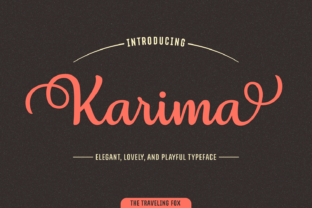 Karima: A Script Font for Elegant Design