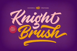Knight Brush: A Bold Script for Creative Projects