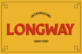 Longway: A Vintage Serif Font for Creative Projects
