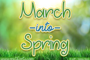 March into Spring Font Review