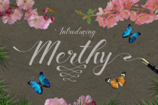 Merthy: A Handwritten Font for Creative Web Design