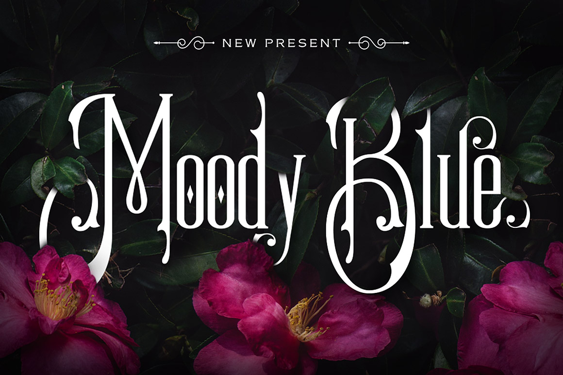 Moody Blue Font Review