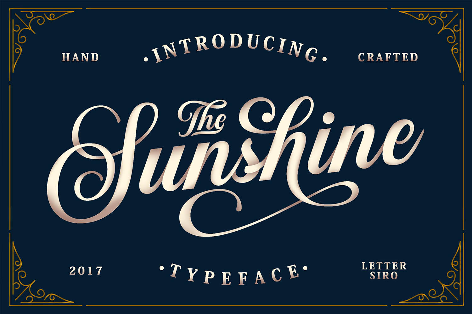 Sunshine Vintage Ornaments Font
