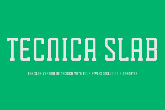 Tecnica Slab Family: A Font for Professional Branding