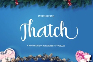 Thatch: A Modern Script Font for Handmade Labels & Printables
