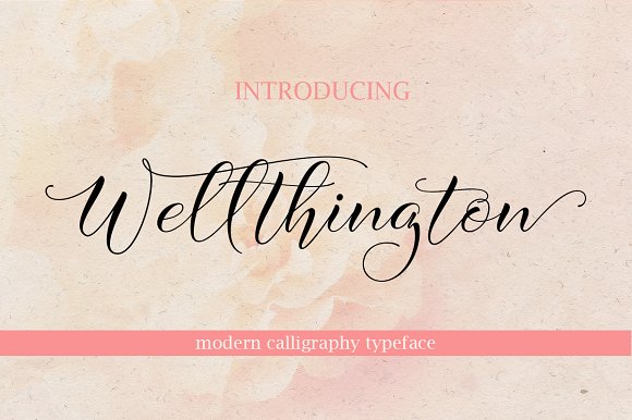 Wellthington: A Elegant Handwritten Font